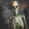 Mossy Skeleton Animated Tabletop Halloween Decoration 9 3/4 by 14 3/4 Inches
